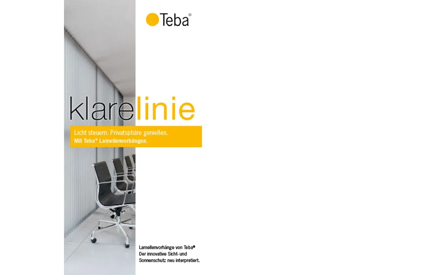 Vorschau Flyer Lamellenvorhang
