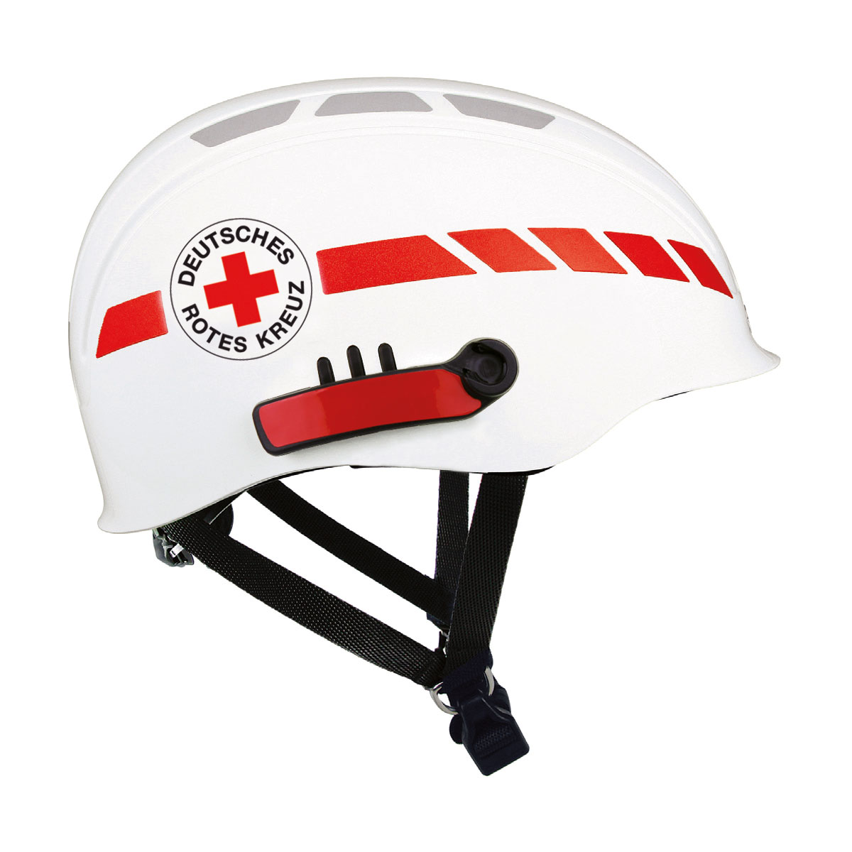 Feuerwehr Leichthelm Casco PF 100 Rescue, weiß, mit DRK Logo