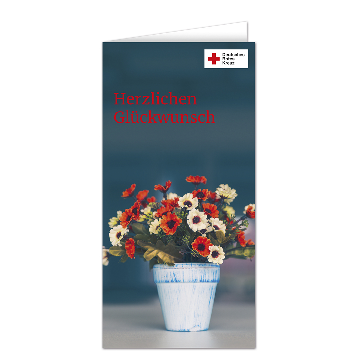 Geburtstagskarte Motiv Blumentopf, VE = 10 Stück