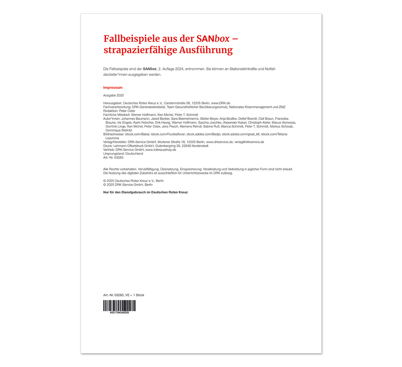 Zubehör SANbox Fallbeispiele